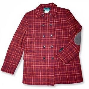 Harve Benard Plaid Wool Coat